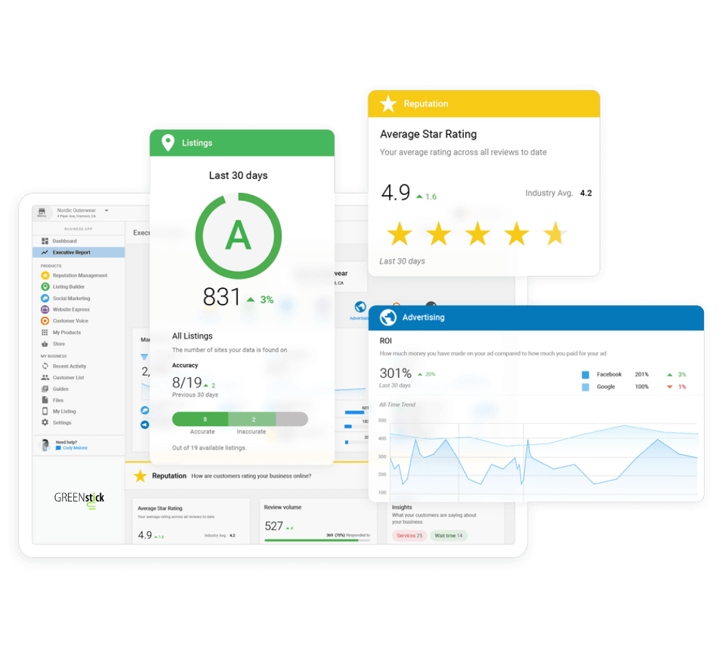 GREENstick Digital Marketing Services Home Page Demo